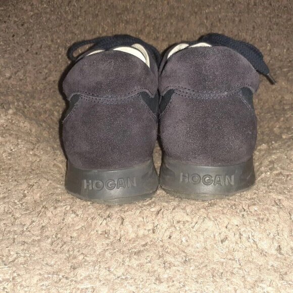 HOGAN-Blue Suede/Textile Sneakers-BN105-Size 6.5 UK-39 EU-8.5 US Woman-7 Men-EX - Picture 5 of 7